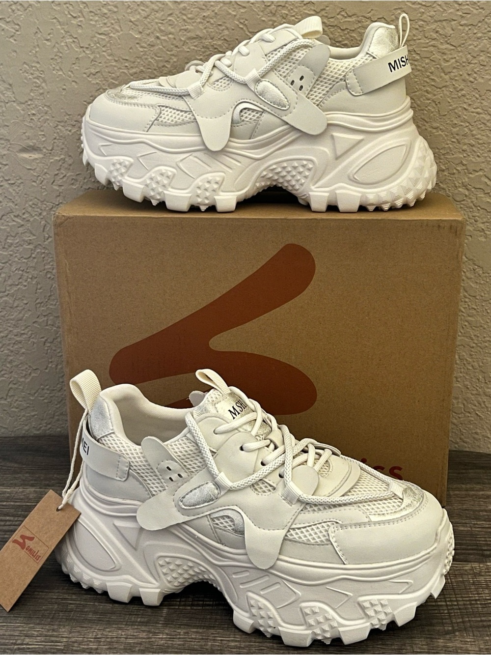 Shein Somiliss Thick Sole Chunky Sneakers Women's Size-6.5